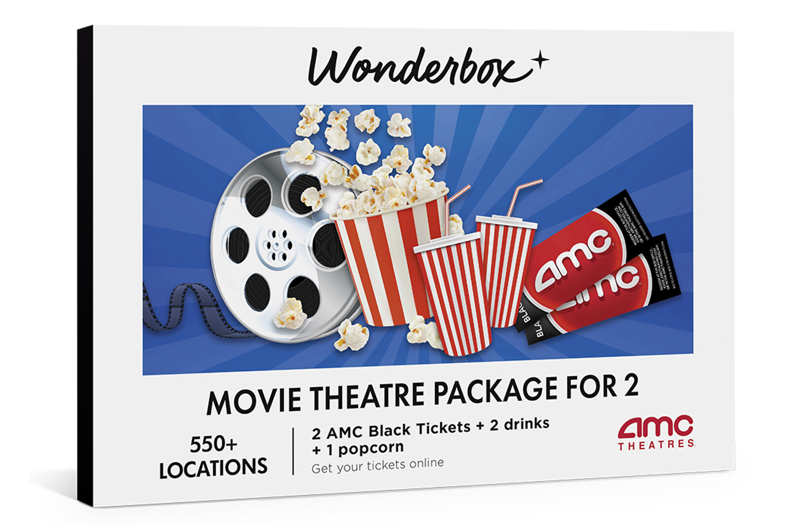 AMC Movie Gift Box for 2 | Tickets + Drinks & Popcorn | WONDERBOX