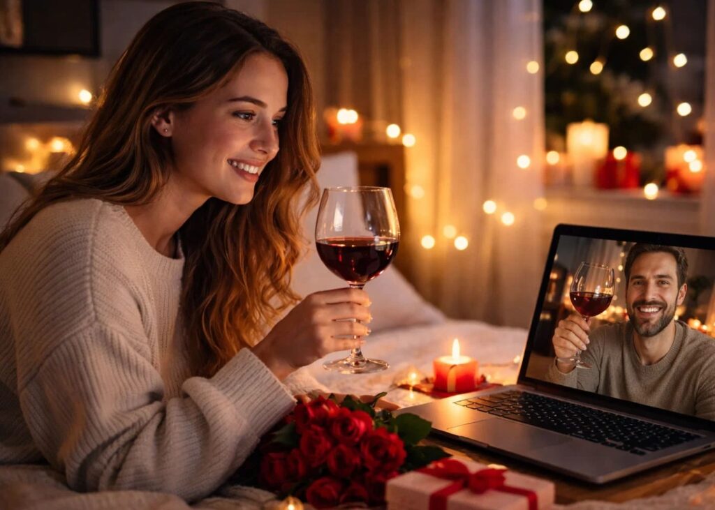 long distance couple