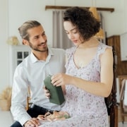 women with a gift