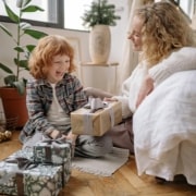 daughter with a gift