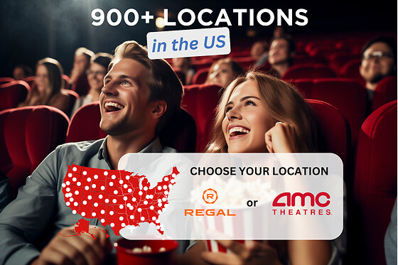 Movie Night: AMC or Regal - 2 tickets + 2 popcorn