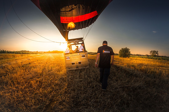 Balloon Flight Sunrise Over the Mojave Desert for 2