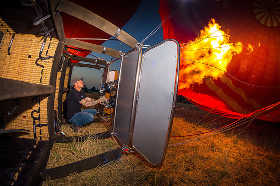 Balloon Flight Sunrise Over the Mojave Desert for 2