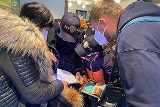 Investigation at Grand Central Terminal at "Your New York Story"