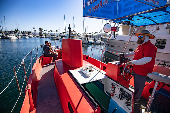 Couple Glass bottom boat tour