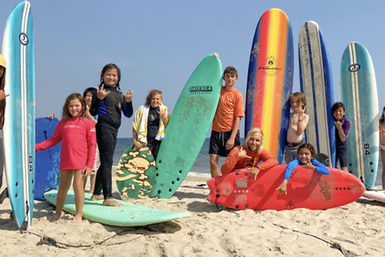 1-hour beginner private surf lesson at Surfs Up NY