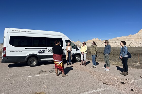 Scenic drive through the Badlands