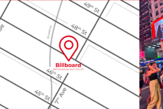See yourself on a Times Square Billboard for 24 hours