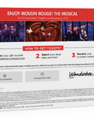 Moulin Rouge The Musical - 2 Tickets