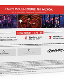 Moulin Rouge The Musical - 2 Tickets