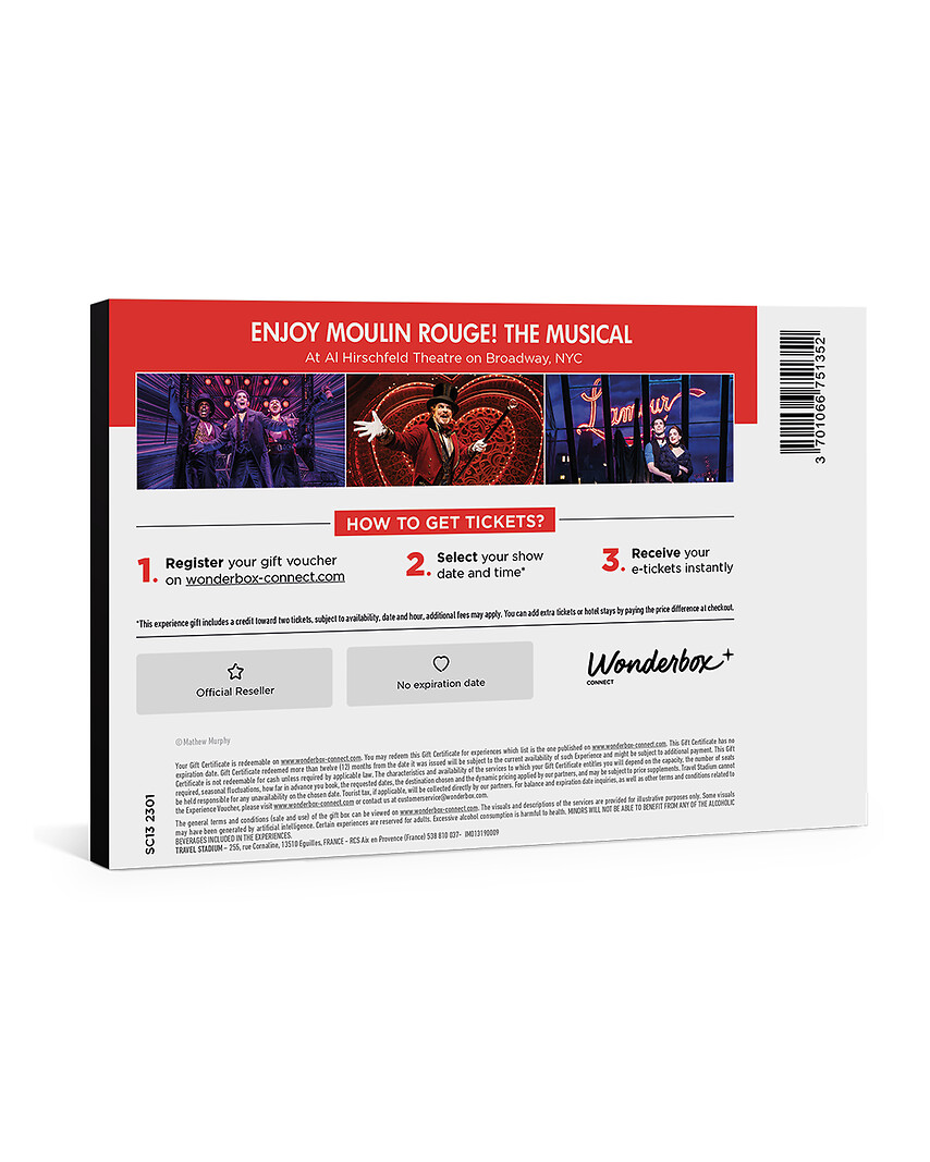 Moulin Rouge The Musical - 2 Tickets
