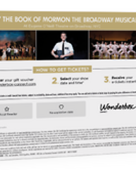 The book of Mormon - 2 Tickets