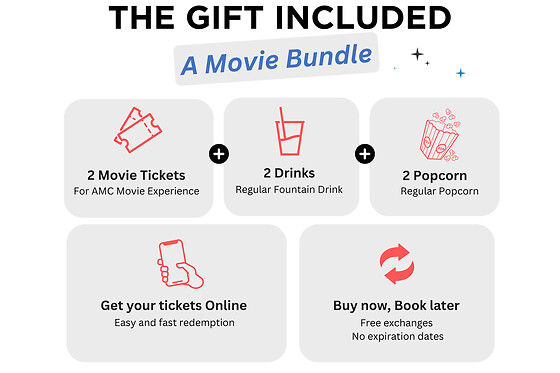 AMC Movie Theatres Package for 2