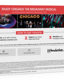 Chicago The Musical - 2 Tickets