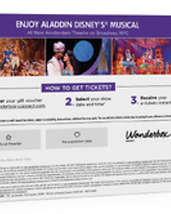 Aladdin The Broadway Musical - 2 Tickets