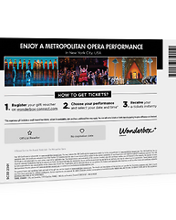 The Metropolitan Opera New York - 2 Tickets