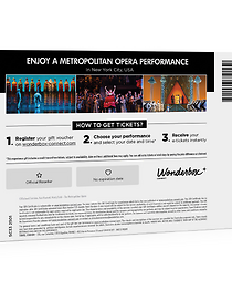 The Metropolitan Opera New York - 2 Tickets