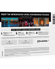 The Metropolitan Opera New York - 2 Tickets + One Night Stay