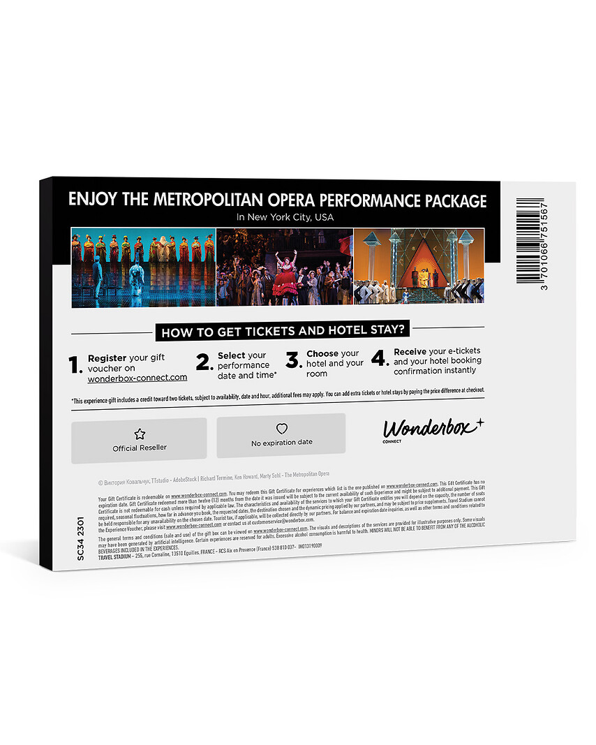 The Metropolitan Opera New York - 2 Tickets + One Night Stay
