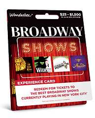 Broadway Show Tickets Open Value Gift Card
