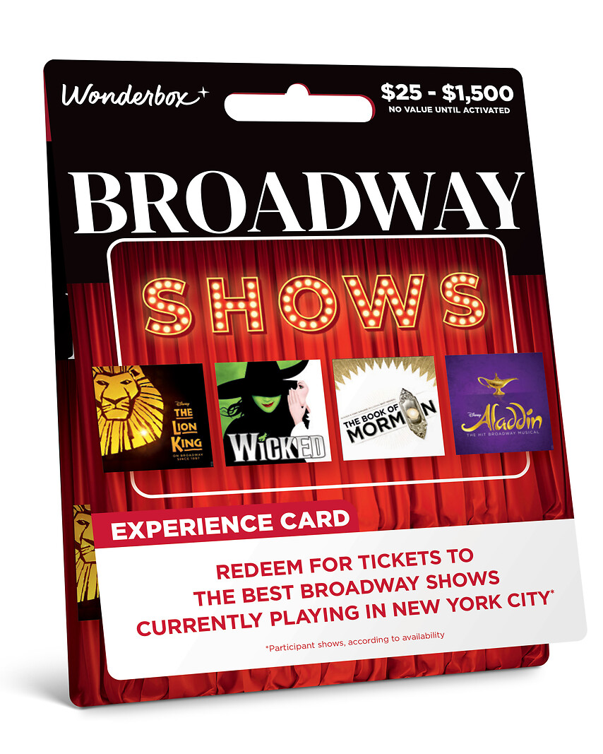 Broadway Show Tickets Open Value Gift Card