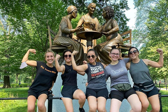 Sunrise Yoga Walk in Central Park for 4 people