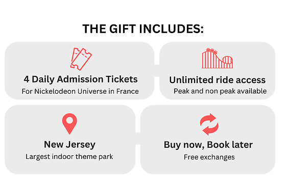 Nickelodeon Universe for 4